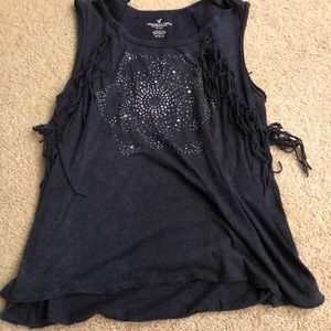 American Eagle Fringe Tank Top